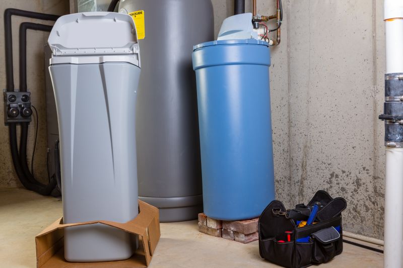 Water Softener Setup in Utility Area